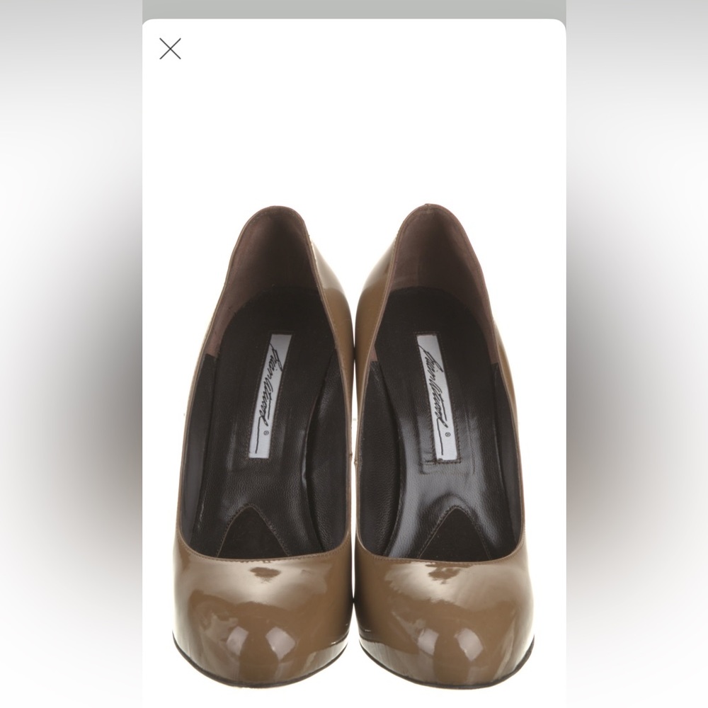 Brian Atwood patent leather pumps